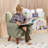 ECR4Kids Mila Sherpa Toddler Arm Chair with Removable Wooden Legs, Kids Furniture-93757374