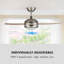 132cm Ceiling Fan with Light Kit-42115072