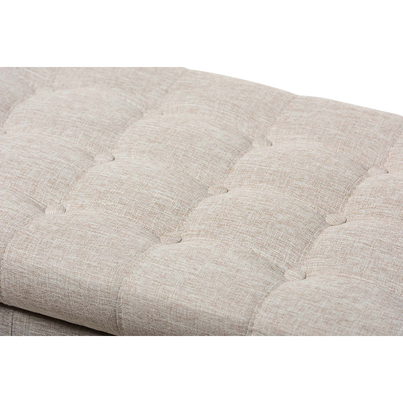 Polyester Upholstered Storage Bench