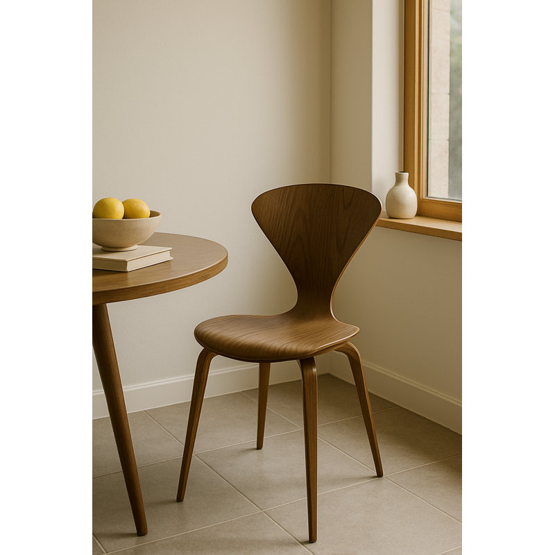 18'' H Walnut Side Chair
