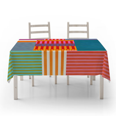 Premium Tablecloth, 50% Cotton / 50% Polyester, 55.1 x 118.1 inches | Machine Washable at 86°F, Tumble Dryer Safe, Ironable | Perfect for Dining Room, Parties & Events, Elegant Design for Any Occasion