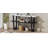 Retro Elegant Console Table with Marble-Effect Top-874244631