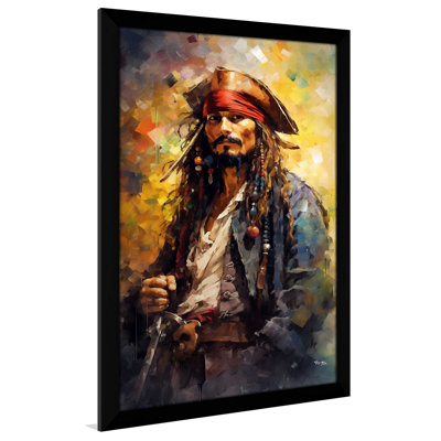 "Johnny Depp As Captain Jack Sparrow" par V2 Design Co., reproduction sur acrylique