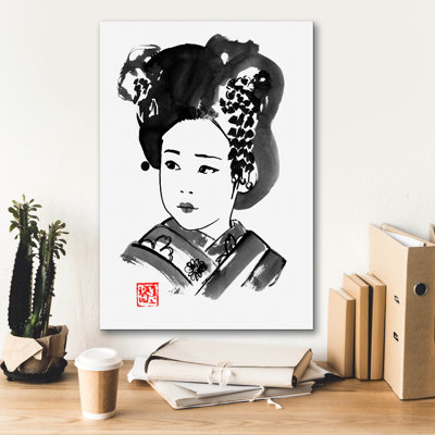 «Petite Japonaise» par Pechane, art mural sur toile