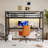 Metal Loft Bed Twin Xl Size With Desk,Power Outlet And Led Lighted