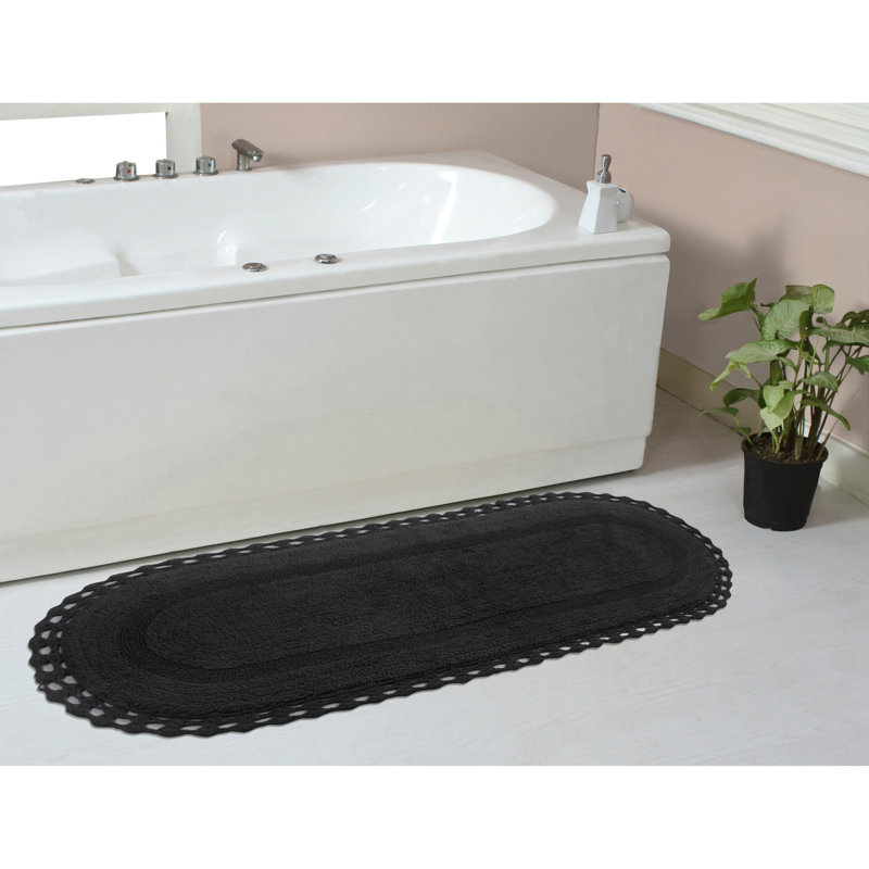 Soft Bath Rug, 21" W x 54" L, Gray