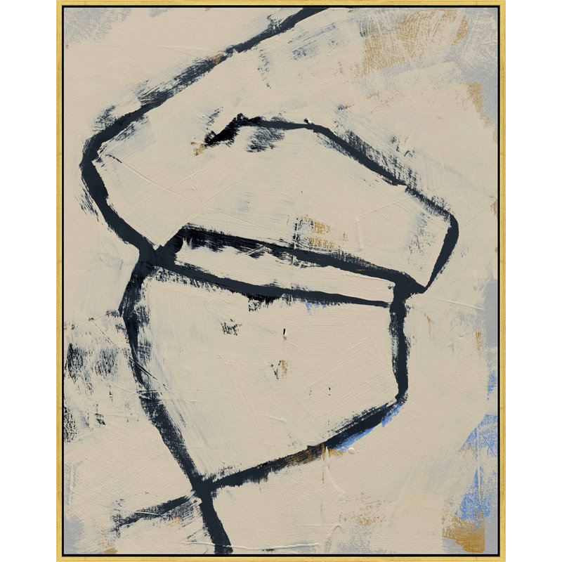 Twisted 2 by Jacques Pilon, 20" H x 16" W x 1.25" D, Gold Framed Canvas