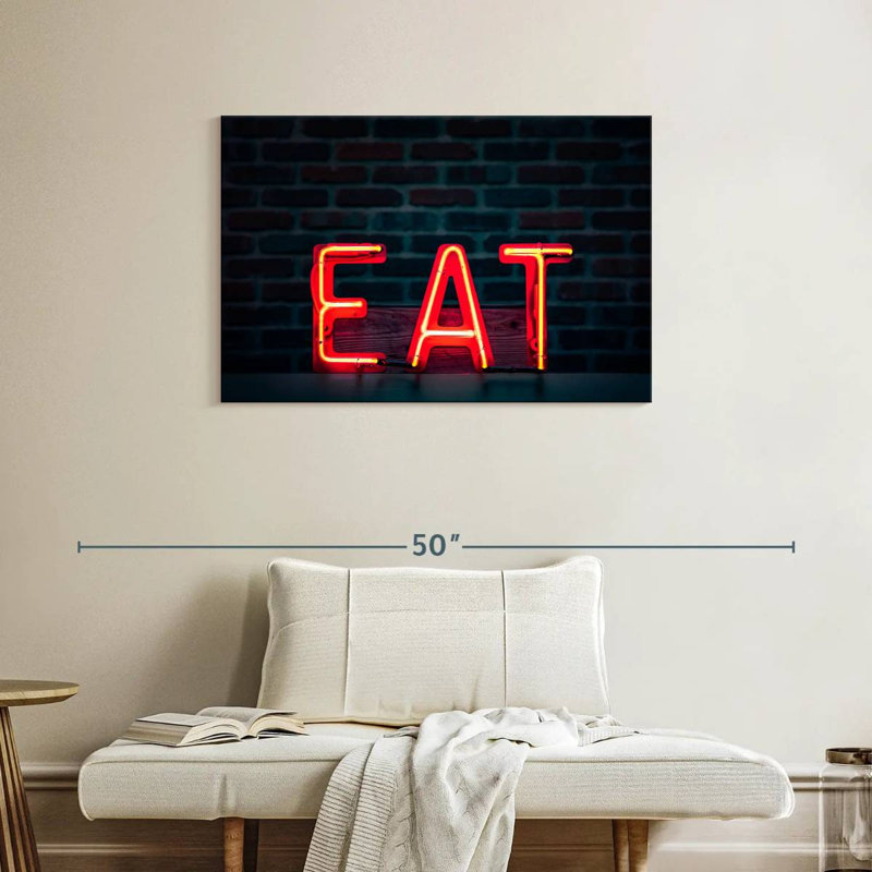 Enseigne murale Khylige Eat Neon, H 24 po x l 36 po