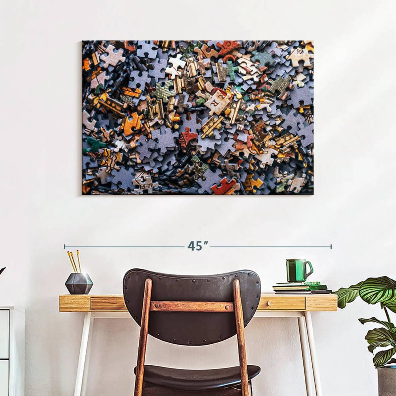 Senne Jigsaw Puzzle Pieces, 26" H x 39" W
