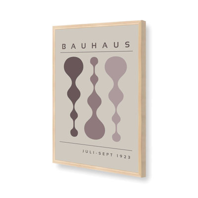 «Warm Taupe», affiche rétro Bauhaus