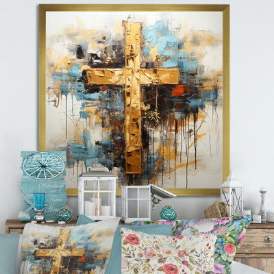 Divine Love, croix religieuse III sur toile
