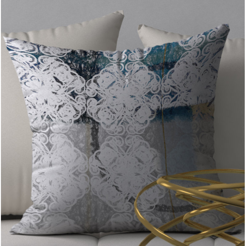 Geometric Reversible Throw Pillow, 20" x 20"