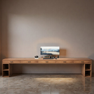 Armoire de bureau ouverte avec plusieurs tiroirs
