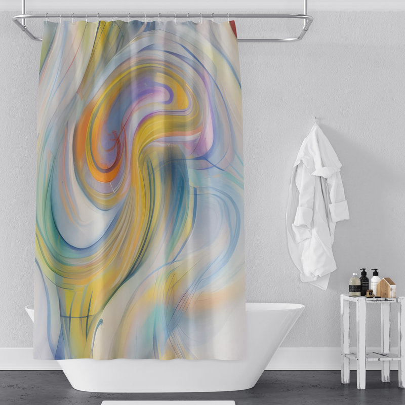 Rideau de douche Claree, H 72 po x l 70 po