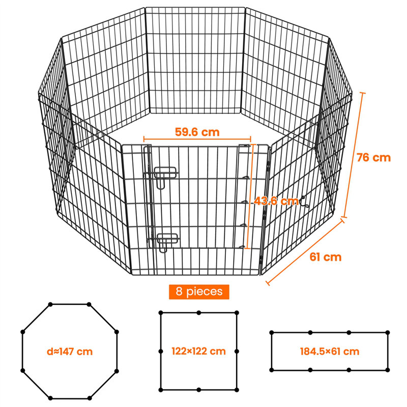 Foldable Pet Pen, 61cm x 76cm