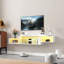 Meuble télé flottant mural 65,35 po avec 20 DEL de couleur et station de charge-83971937