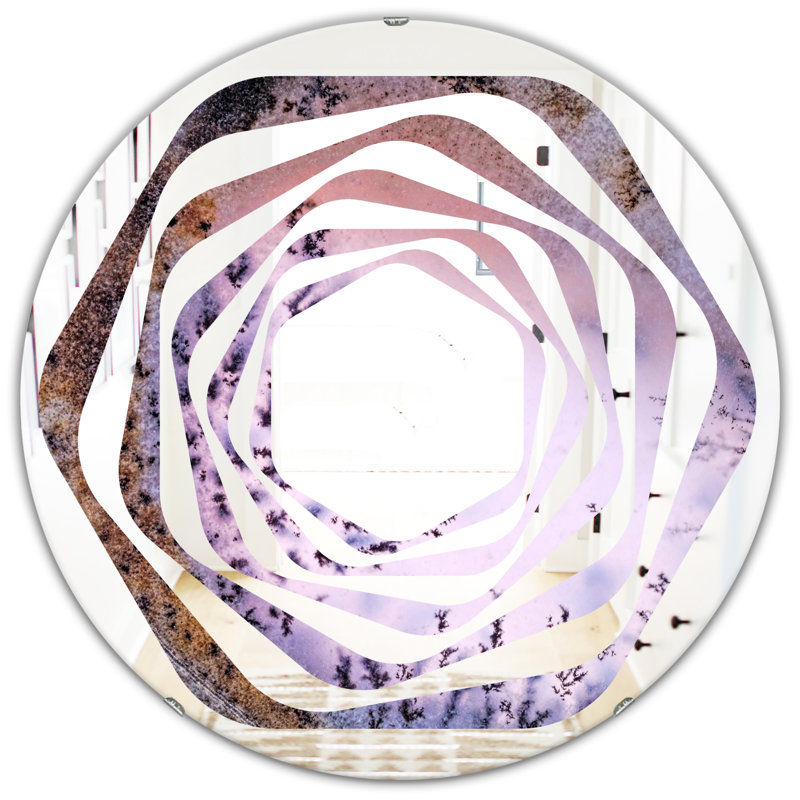 Miroir mural Crystal Dendrite, H 23,6 po x l 23,6 po