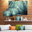 Scary Forest with Green Light - reproduction de photo sur toile tendue-18435739