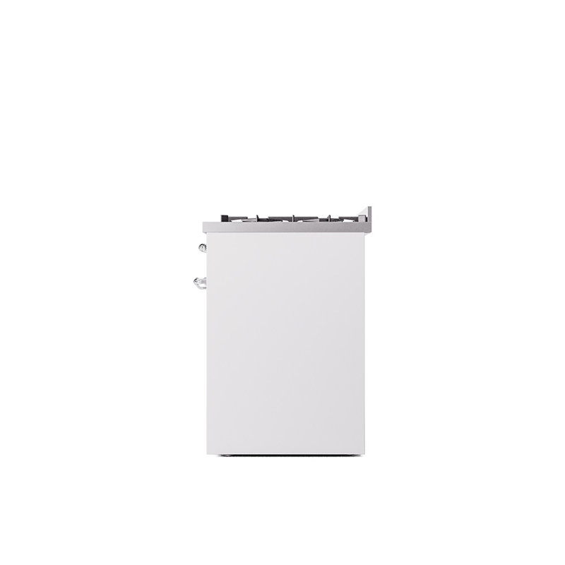 Cuisinière à double carburant 30 po ILVE Nostalgie II, Gaz naturel, Blanc/chrome