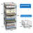 Stackable Closet Organizers and Storage Shelves for Clothes, Wardrobe Clothes Organizer for Folded Clothes, Clothes Storage Organizer Organization Bins Shelves Baskets for Closet, Sturdy Metal Frame