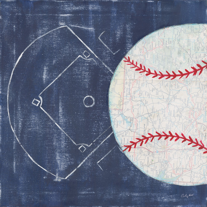 On The Field III by Courtney Prahl - Wrapped Canvas Print, 122cm H x 122cm W x 3.8cm D