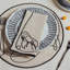 Line Drawing Embroidered Linen Napkins
