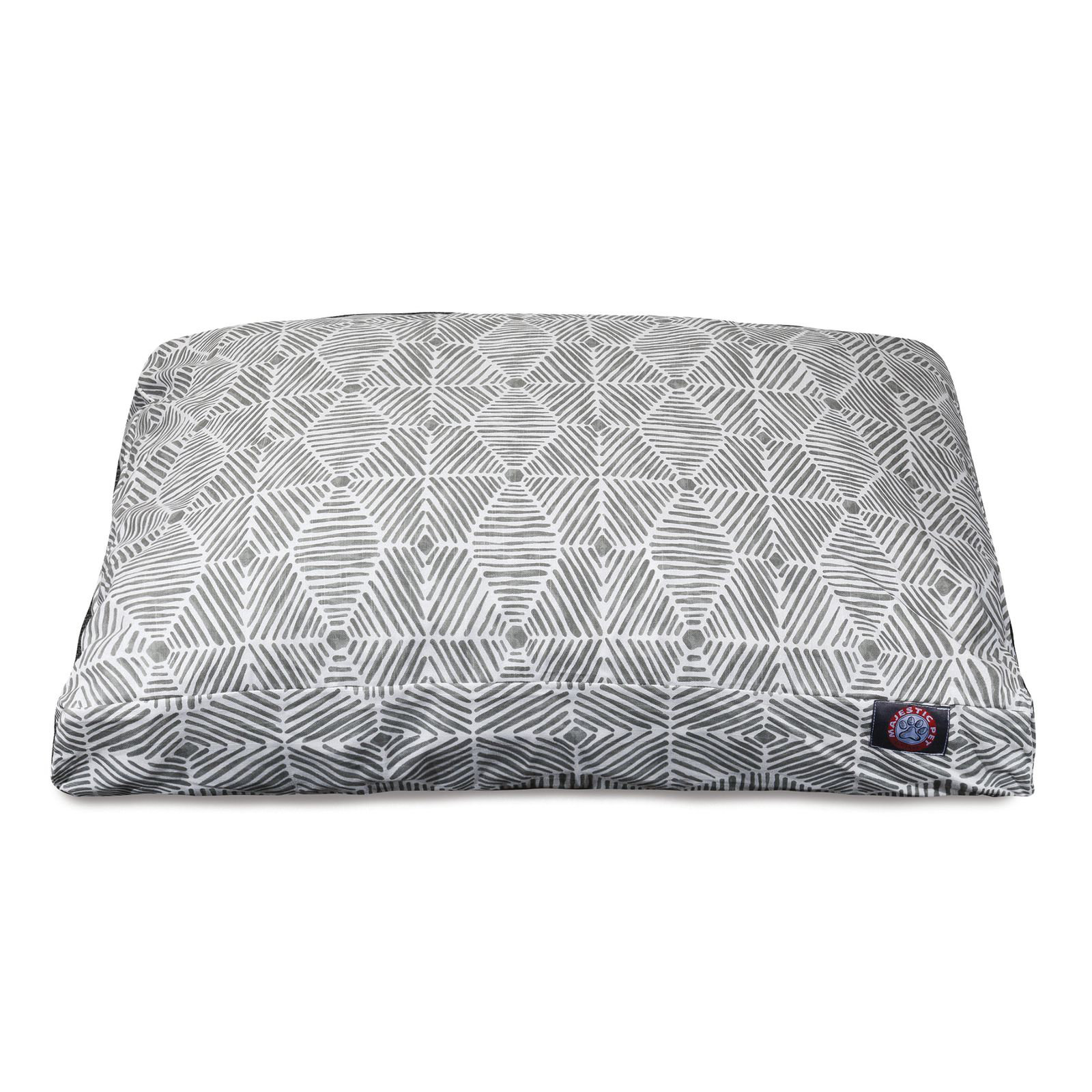 Charlie Orthopedic Memory Foam Geometric Pillow, Gray, Medium (29" W x 36" D x 5" H);