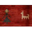 Tapis rouge tribal Gabbeh 4 x 6