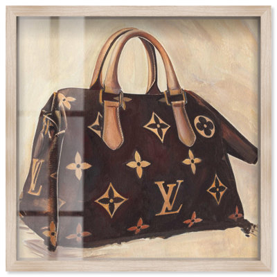 Doll Memories - Majestic Monogram Shadowbox Print Fashion Illustration by Art Remedy