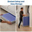 Table de tennis de table pliante portative de taille moyenne 6 x 3 pi avec filet, 2 raquettes et 4 balles pour adultes et adolescents