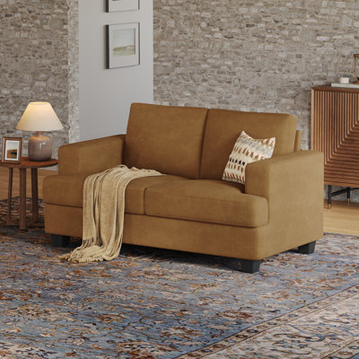63" 2-Seater Upholstered Square Arm Sofa