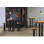 Floral Swivel Solid Wood 30'' Bar Stool