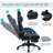Gymax Adjustable Reclining Ergonomic Faux Leather Swiveling PC & Racing Game Chair with Footrest-62268505