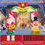 Ensemble gonflable père Noël, pain d'épice