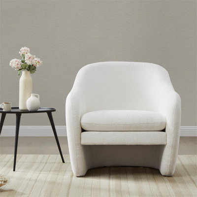 Fauteuil d'appoint rembourré tonneau Bleddyn