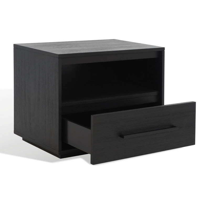 Table de chevet 1 tiroir Roxie, Noir