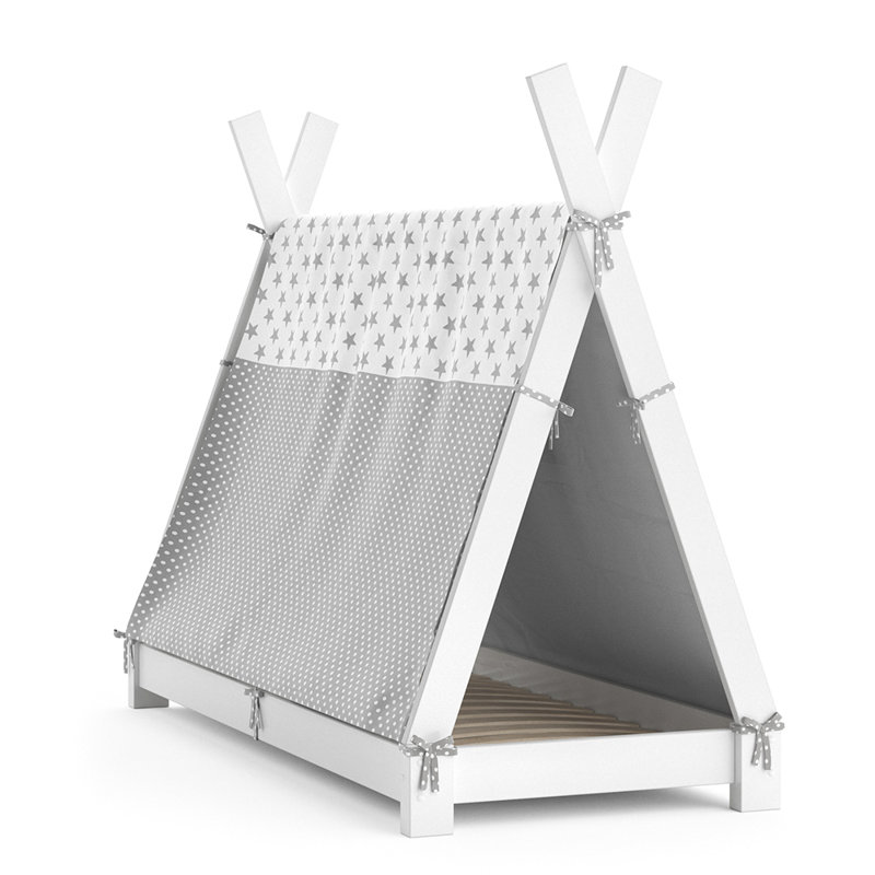 Zeltbett, White, Toddler (70 x 140cm), Standard