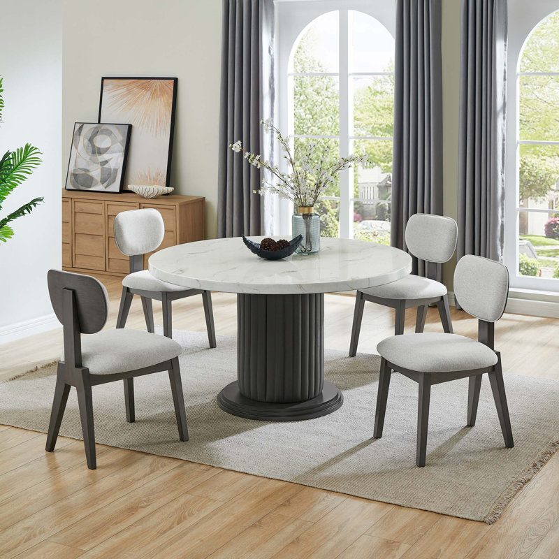 Ensemble de salle à manger 54 pièces Venezia, 5 pièces: table, 4 chaises