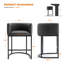 Tabouret de bar rembourré en similicuir-2002974783