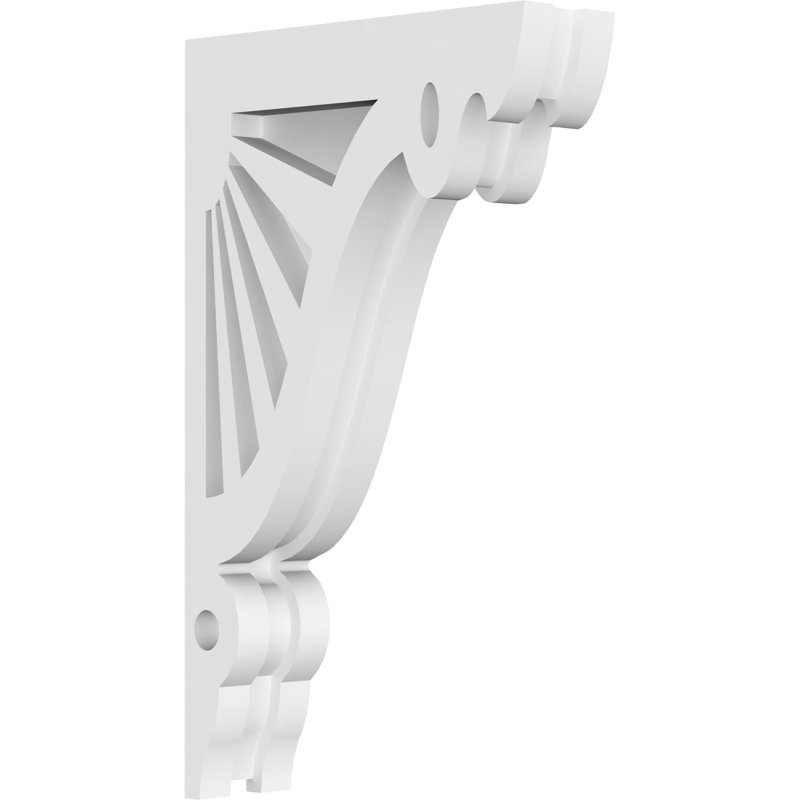Corbeau en PVC de qualité architecturale Marshall, H 11 po x l 6,5 po x P 1,875 po