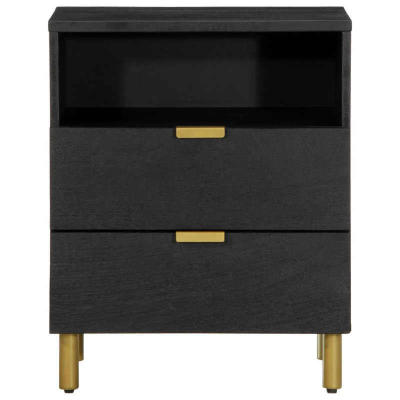 Ajane 50cm W Brass Bedside Table