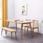 Banc de table en bois de chêne naturel pour salle à manger