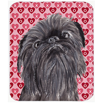 The Holiday Aisle Brussels Griffon Valentine's Love Glass Cutting Board