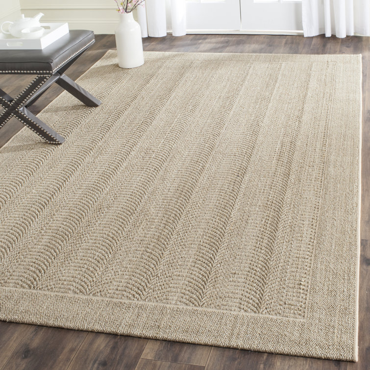 Rodanthe Palm Beach Jacquard Weave Sisal & Jute Solid Color Rug