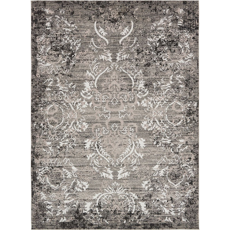 Outdoor Veranda Area Rug Smoke Color, Rectangle 9' x 12'