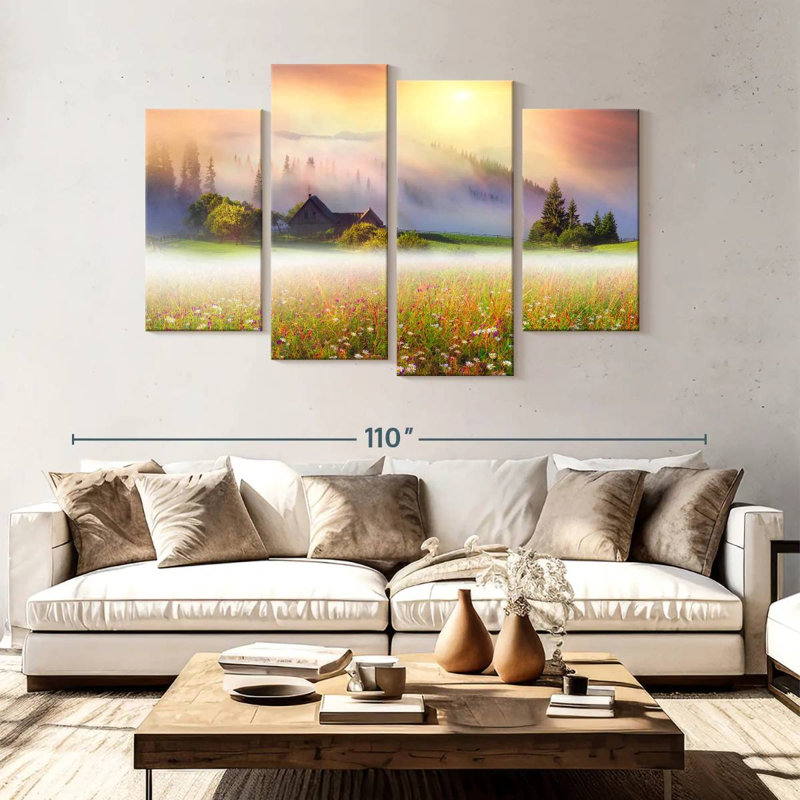 Alvord Ukraine Flower Field, 54'' H x 84'' W