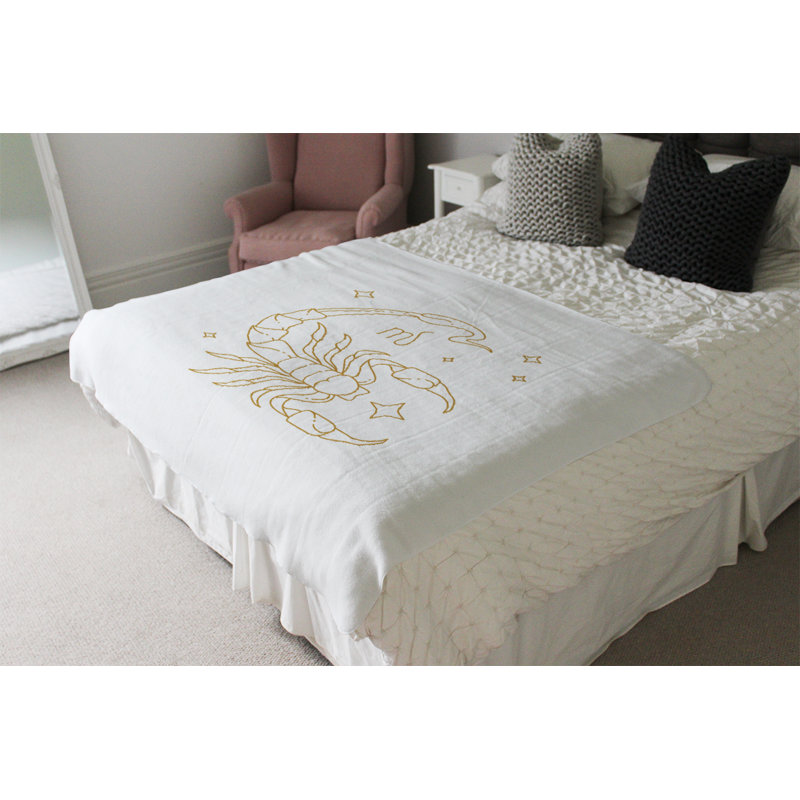 Intervallo Plain Weave / Muslin Throw Blanket