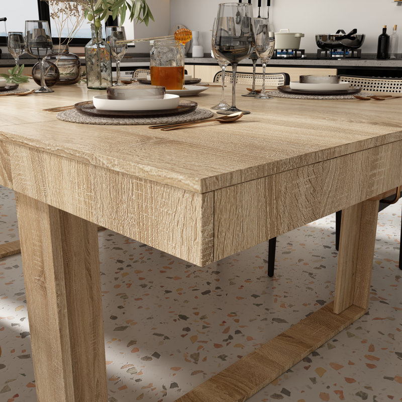 Dining Table, Brown, 29.4" H x 86.8" L x 47.2" W