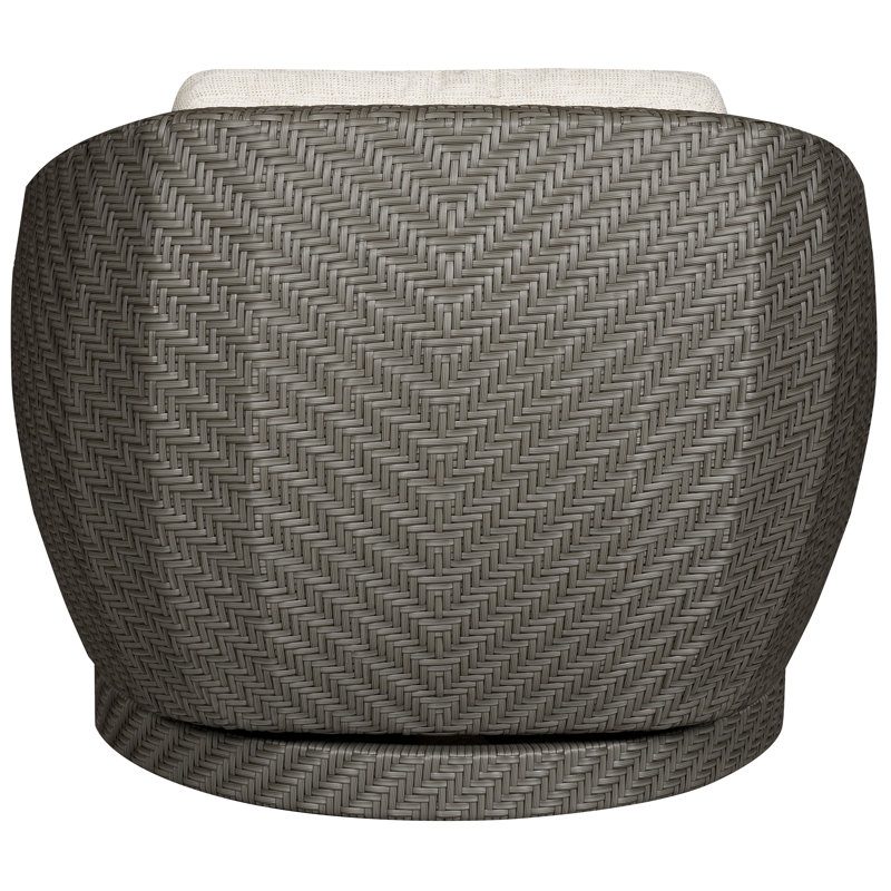 Michael Weiss Newstead Outdoor Swivel Patio Chair with Cushions, Toodaloo Natural