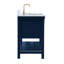 Meuble-lavabo simple 48 po avec dosseret Pelaghia-57367806